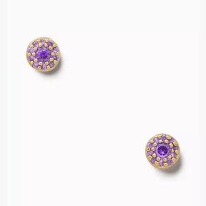 “Something Sparkly" Light purple, round CZ studs by Kate Spade - New wit…